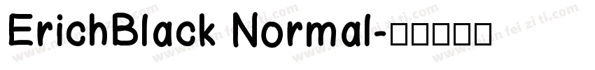 ErichBlack Normal字体转换